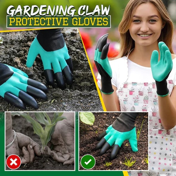 Gants de jardinage à griffes pour creuser et planter