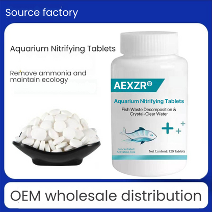 Comprimés nitrifiants AEXZR® pour aquarium – Décomposition des déchets des poissons et eau cristalline