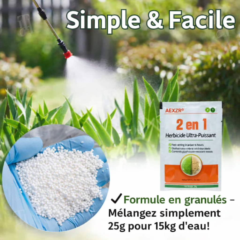 🌿 Éliminez les Mauvaises Herbes en 6 Heures, Pas en Quelques Jours | AEXZR® 2 in 1 Herbicide Ultra-Puissant