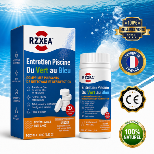 RZXEA™ Entretien Piscine Du Vert au Bleu