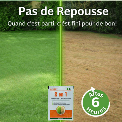 🌿 Éliminez les Mauvaises Herbes en 6 Heures, Pas en Quelques Jours | AEXZR® 2 in 1 Herbicide Ultra-Puissant