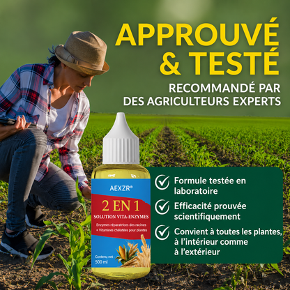 AEXZR® 2 en 1 Solution Vita-Enzymes