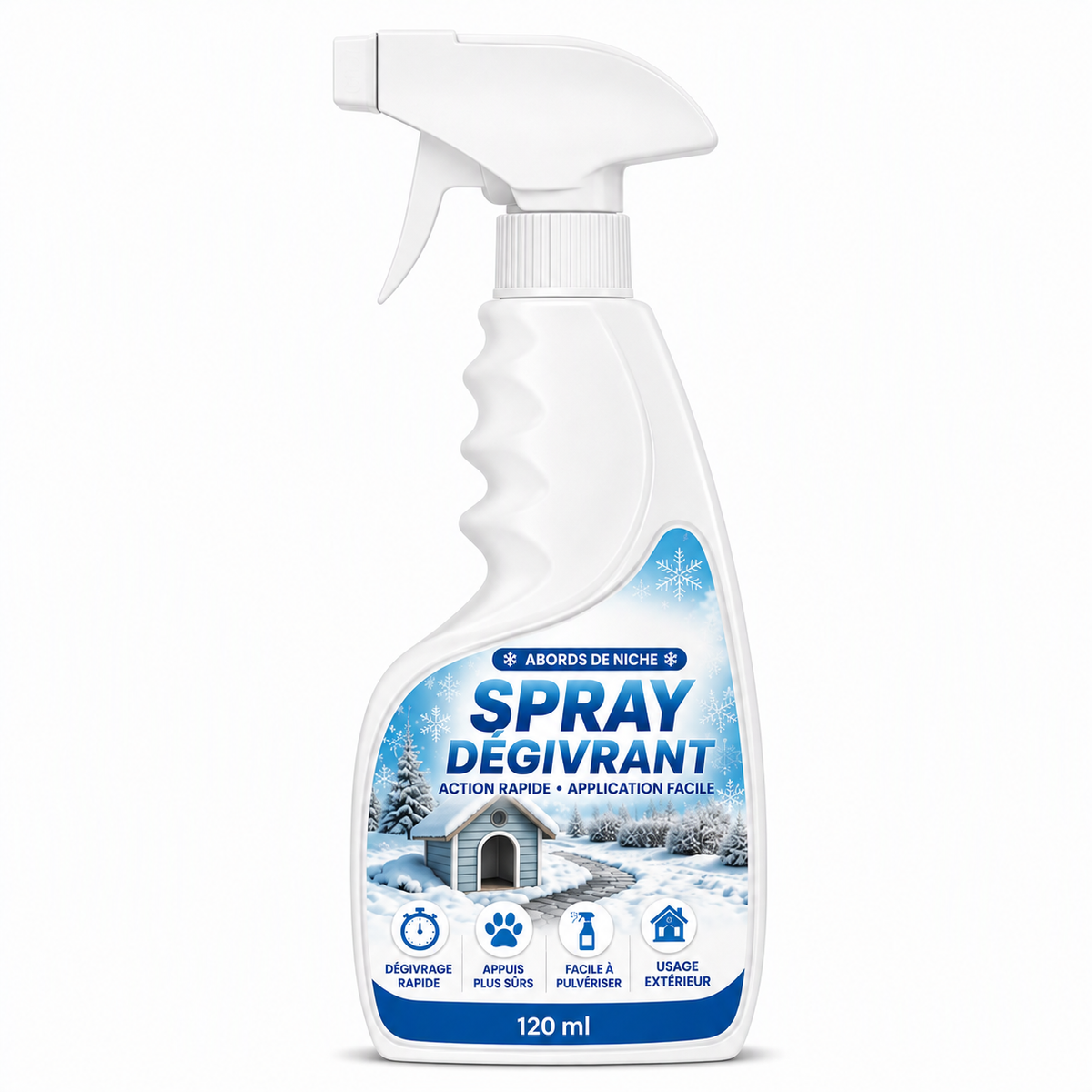 ⭐ Spray dégivrant et déneigeant pour l’extérieur – respectueux des animaux, dissout le givre au contact. Dégagez rapidement marches, allées et terrasses ! 🛡️✅