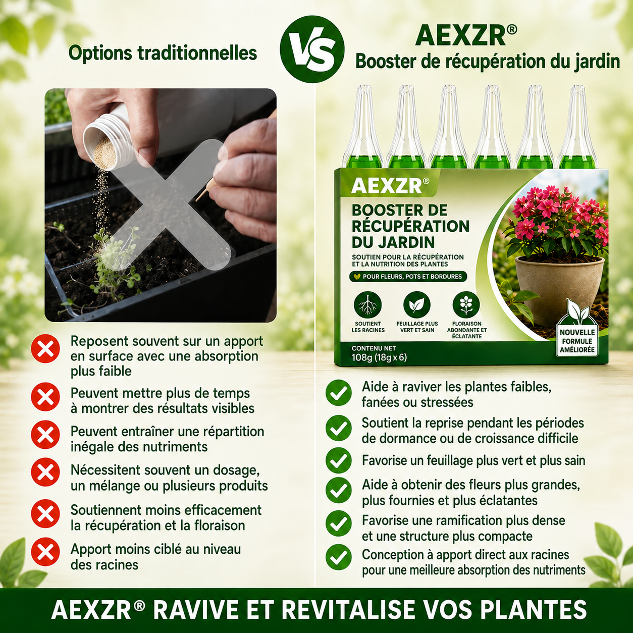 ⭐ AEXZR® Booster de récupération du jardin