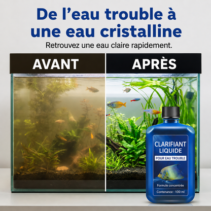 AEXZR® Clarificateur d’eau pour aquarium à action rapide – Pour une eau claire et limpide