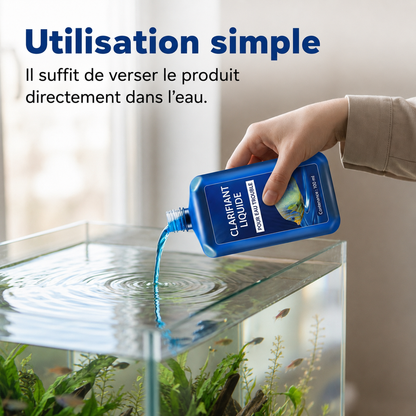 AEXZR® Clarificateur d’eau pour aquarium à action rapide – Pour une eau claire et limpide