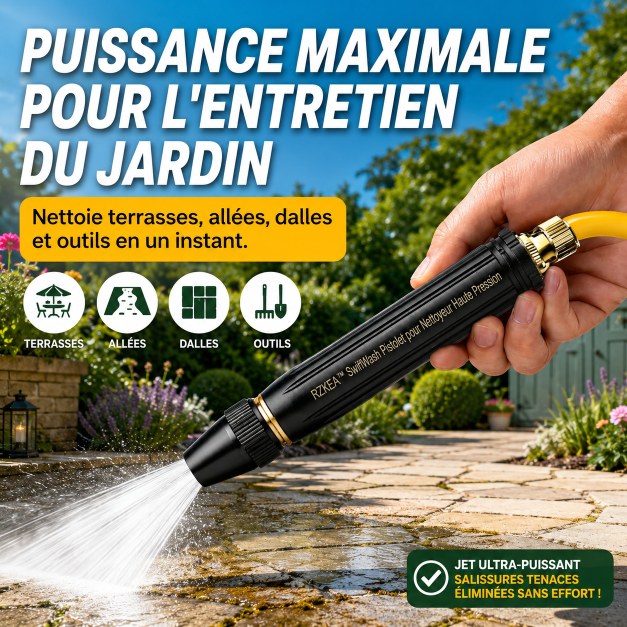 🌿RZXEA™ SwiftWash Pistolet pour Nettoyeur Haute Pression