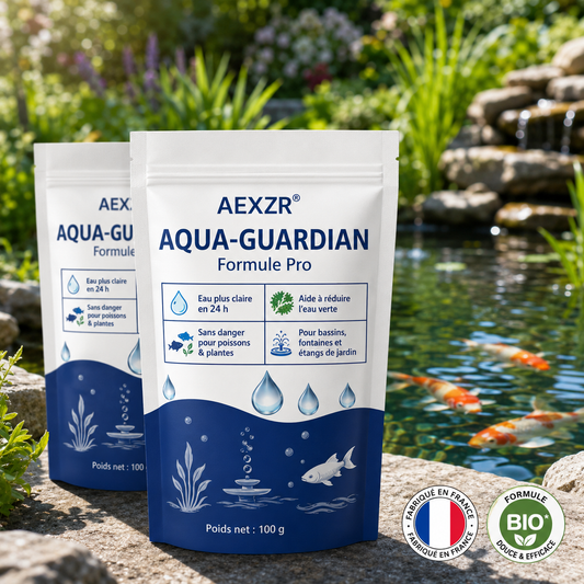 🧬 Élimine l'eau verte en 24 h | 100 % sans danger pour les poissons (formule biologique) AEXZR® Aqua-Guardian Pro