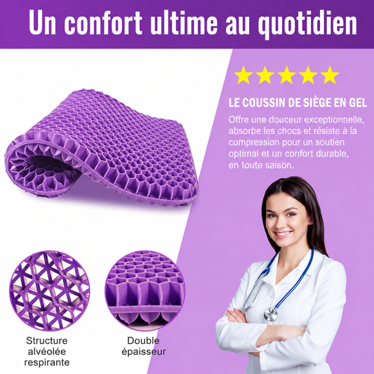 RZXEA™ Coussin d’assise ergonomique en silicone