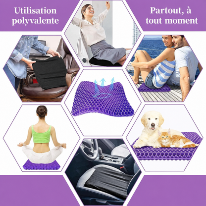 ✨ RZXEA™ Coussin d’assise ergonomique en silicone – Un confort que vous ressentez vraiment