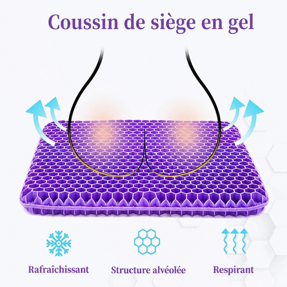✨ RZXEA™ Coussin d’assise ergonomique en silicone – Un confort que vous ressentez vraiment