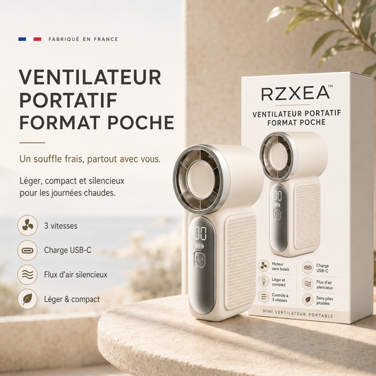RZXEA™ Ventilateur Portatif Format Poche