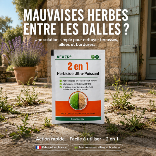 🌿 Éliminez les Mauvaises Herbes en 6 Heures, Pas en Quelques Jours | AEXZR® 2 in 1 Herbicide Ultra-Puissant