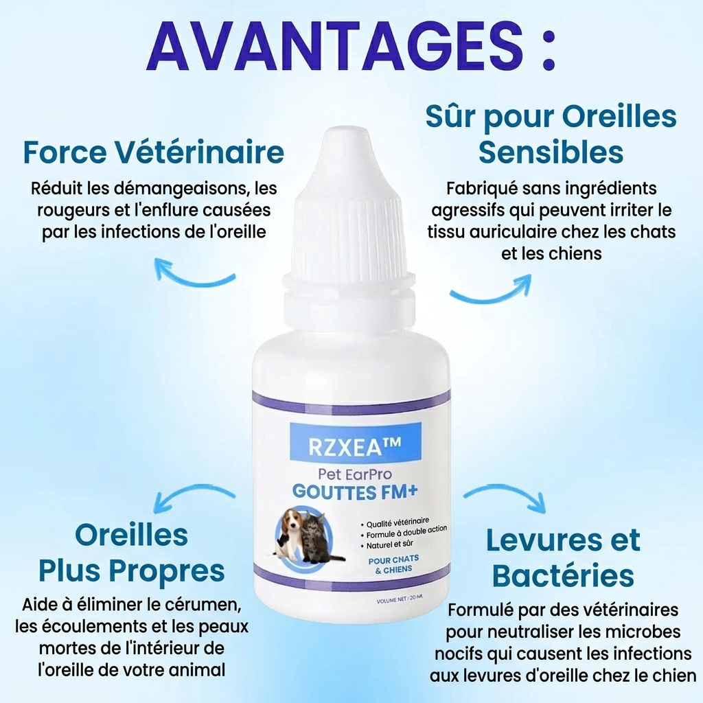RZXEA™ Pet EarPro Gouttes FM+