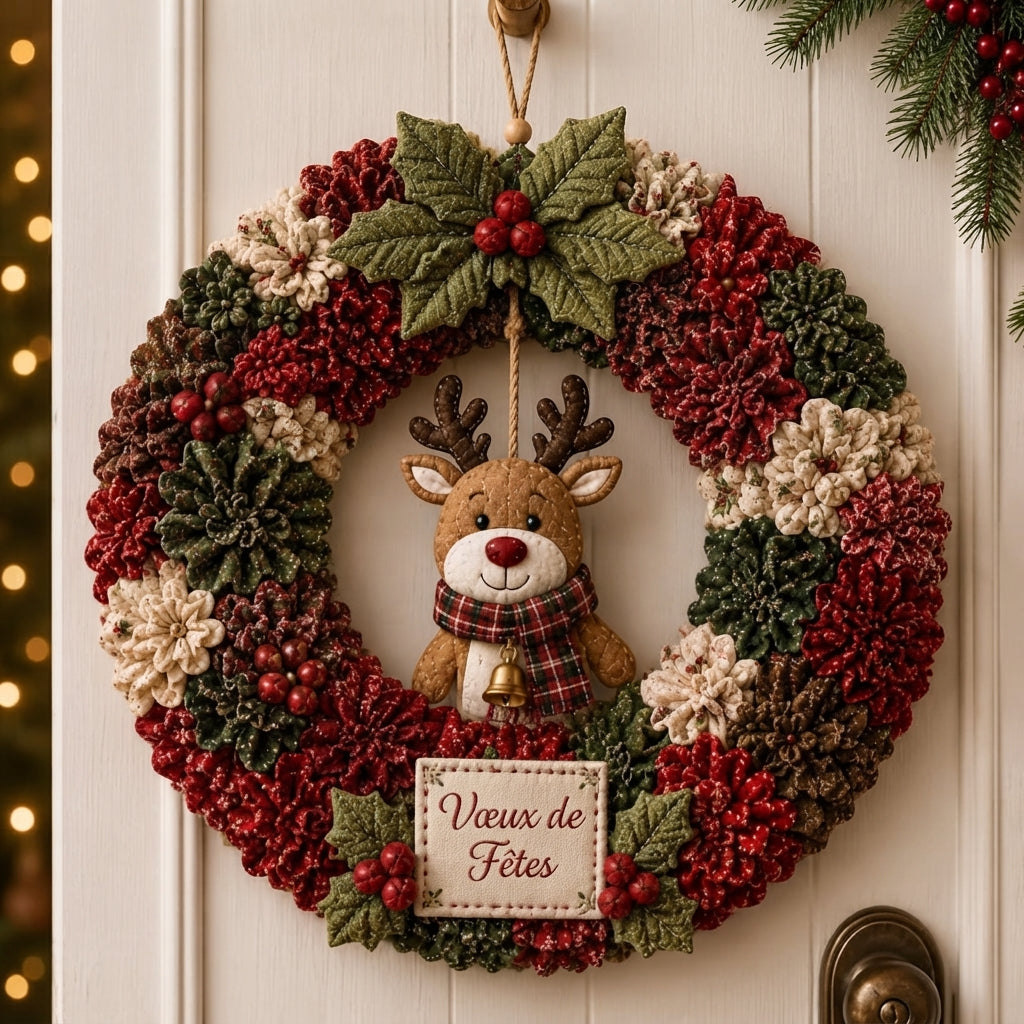 ⭐ Kit de bricolage pour couronne en tissu 3D