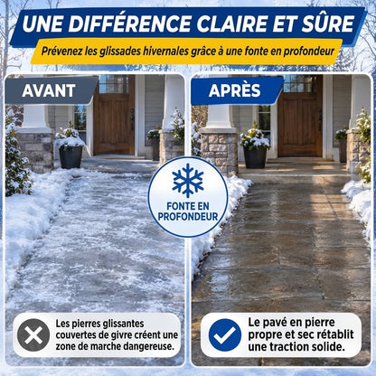 RZXEA™ MgCl₂ : spray de dégivrage et de fonte de neige pour l'extérieur