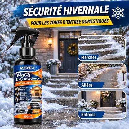 RZXEA™ MgCl₂ : spray de dégivrage et de fonte de neige pour l'extérieur
