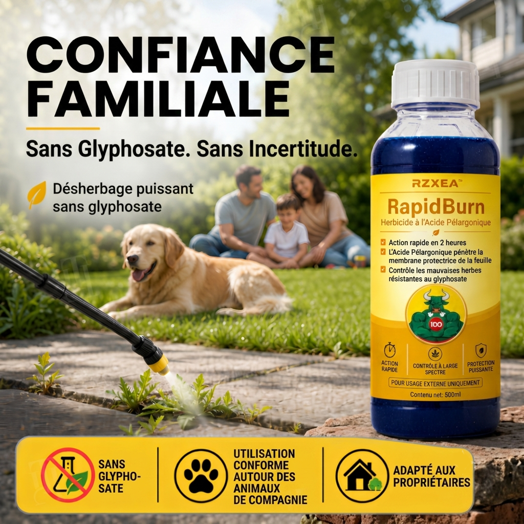 ⭐ RZXEA™ Rapid Burn  Herbicide à l'Acide Pélargonique