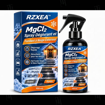 RZXEA™ MgCl₂ : spray de dégivrage et de fonte de neige pour l'extérieur