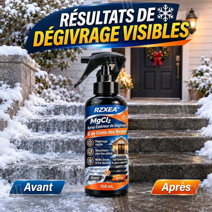 RZXEA™ MgCl₂ : spray de dégivrage et de fonte de neige pour l'extérieur