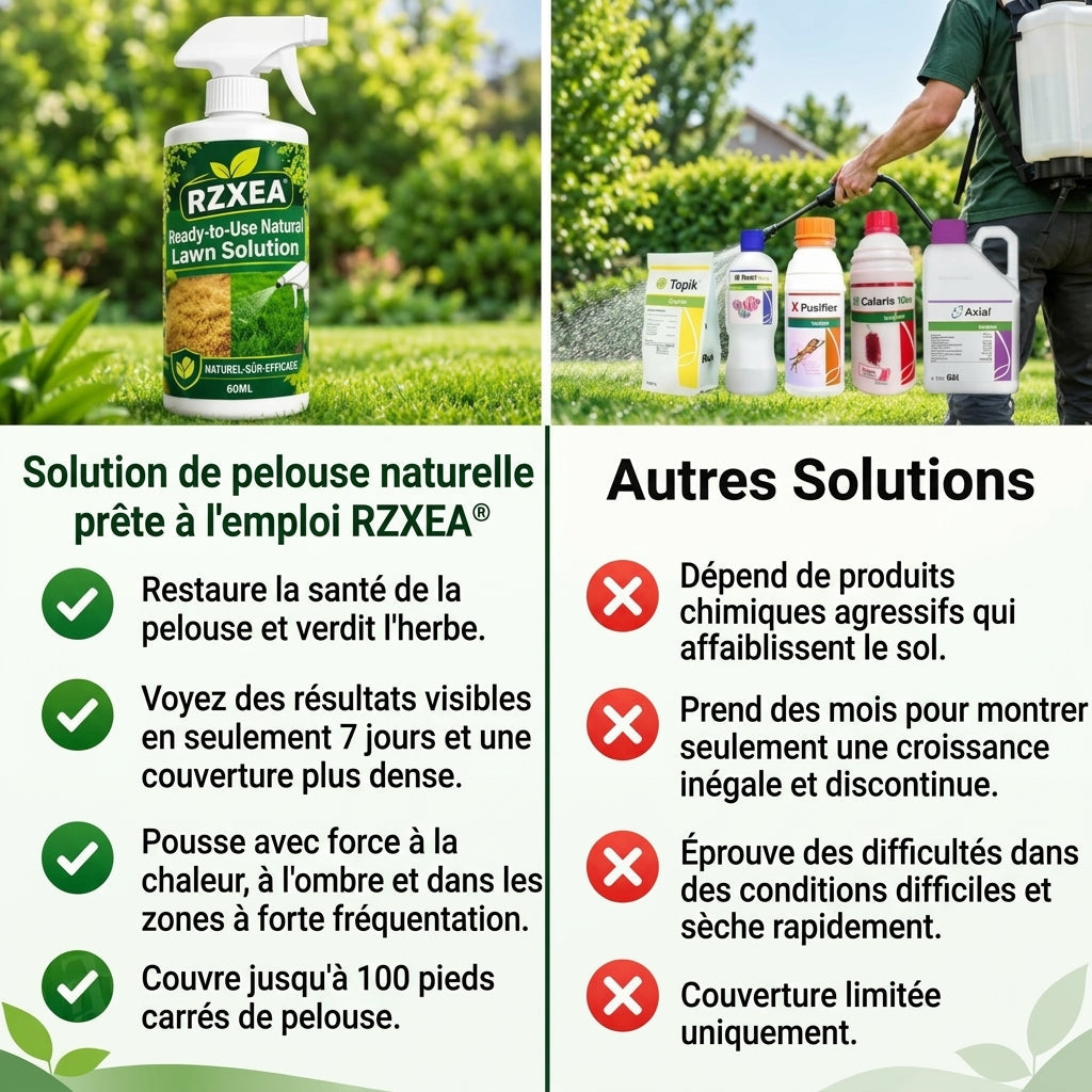 RZXEA™ Solution de pelouse naturelle prête à l'emploi