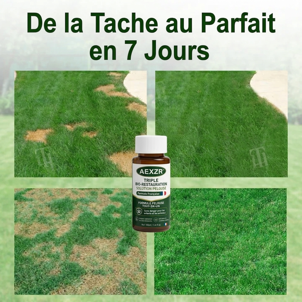 AEXZR® Triple Bio-Restauration Solution Pelouse