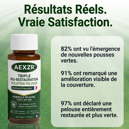 AEXZR® Triple Bio-Restauration Solution Pelouse