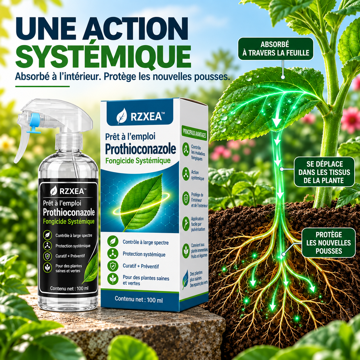 RZXEA™ Prêt à l'emploi Fongicide Systémique à Base de Prothioconazole