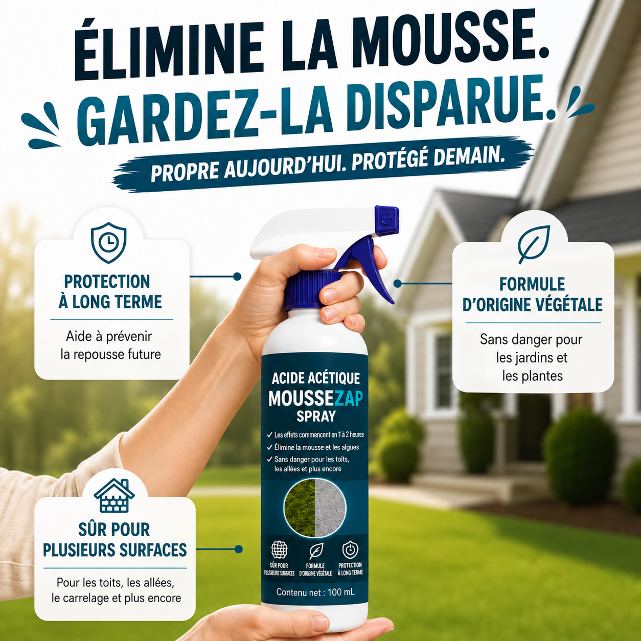 ⭐ RZXEA™ Acide Acétique Moussezap Spray