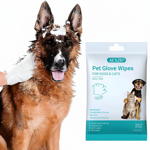 🔥 AEXZR®  Gants de toilettage sans rinçage pour chiens