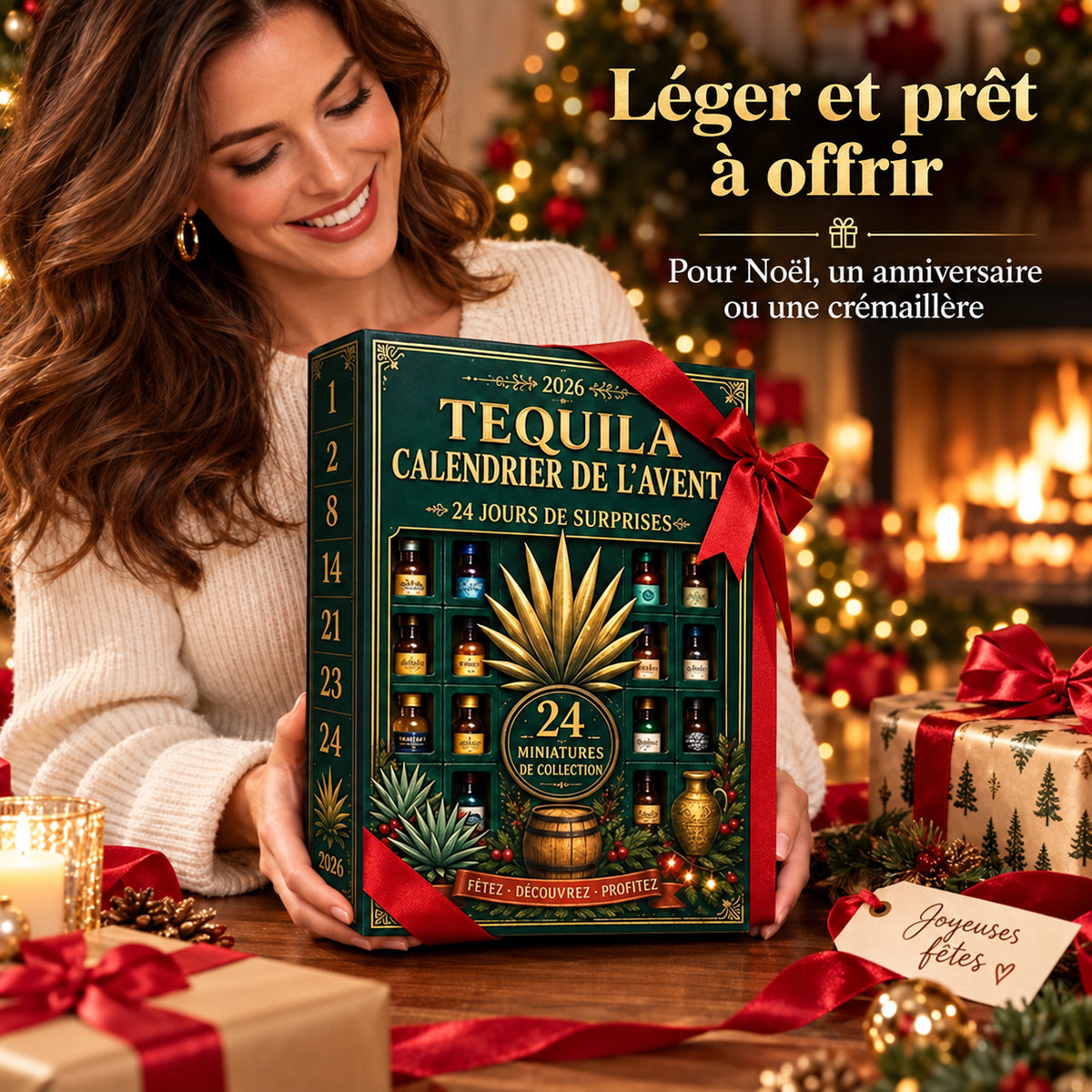 Coffret léger prêt à offrir pour Noël, un anniversaire ou une crémaillère