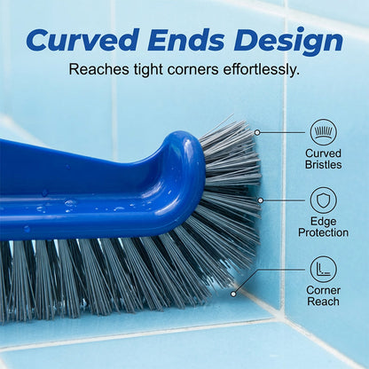 Tête de brosse large pour piscine avec extrémités incurvées