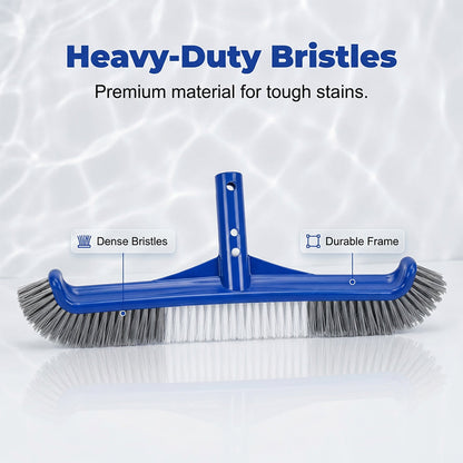 Tête de brosse large pour piscine avec extrémités incurvées