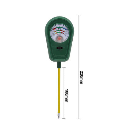 Analyseur de sol 3-en-1 pour jardin, pelouse et plantes en pot