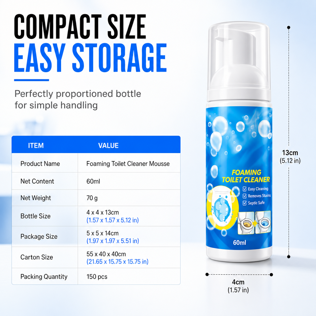 🔥 50% DE RÉDUCTION ! ✨Mousse nettoyante pour cuvette de WC à action profonde